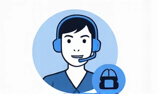 Avatar de soporte al cliente con un icono de burbuja de diálogo